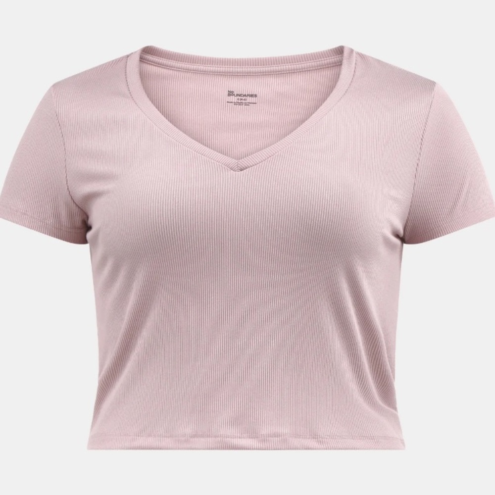 No Boundaries Light Pink Short Sleeve Tee